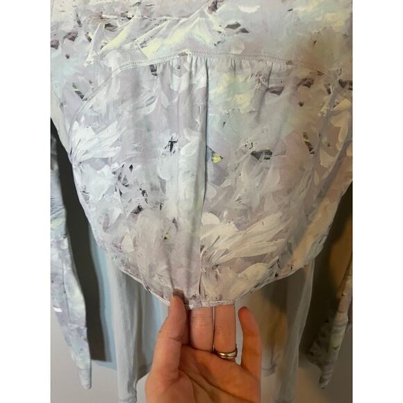 Lululemon sea-me-run long sleeve lightweight layered shirt size 4 - Picture 9 of 12